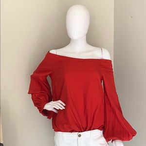 Anthropologie off-shoulder blouse